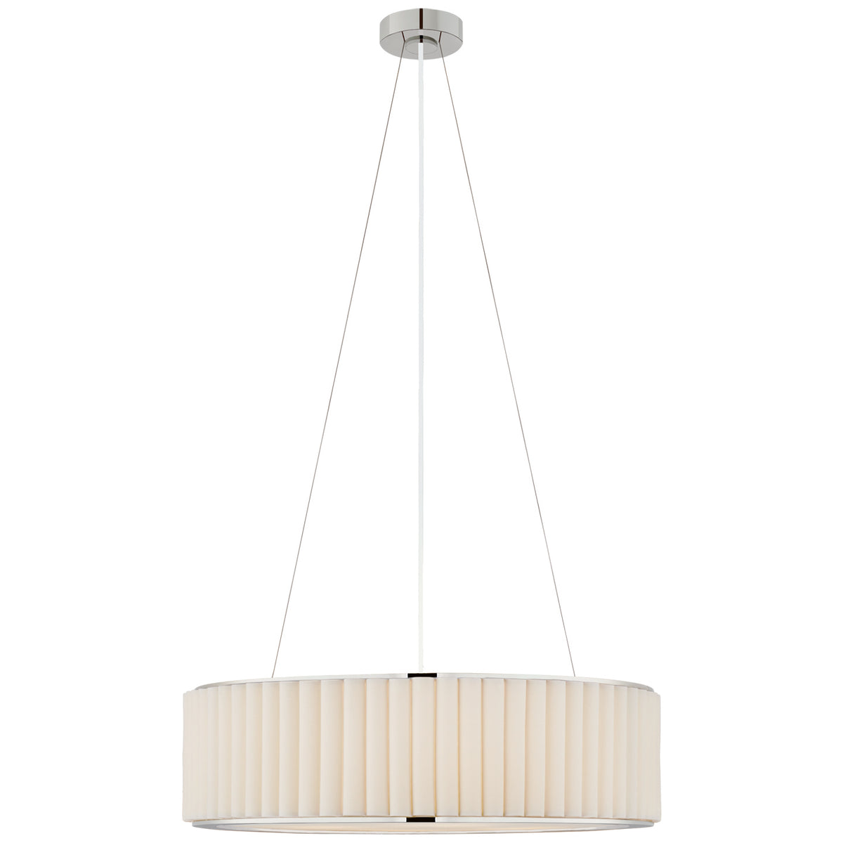 Palati Four Light Pendant in Polished Nickel