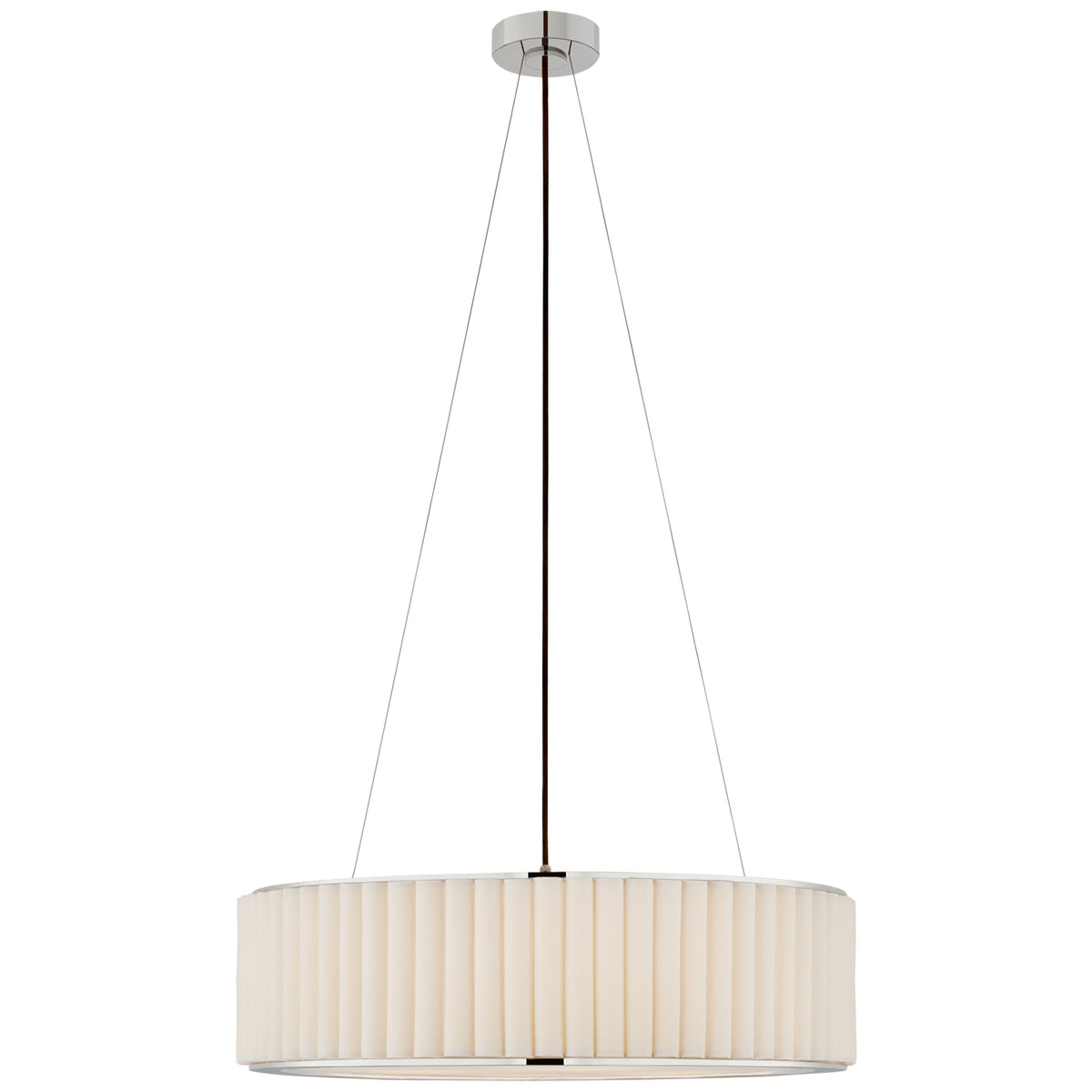 Palati Four Light Pendant in Polished Nickel