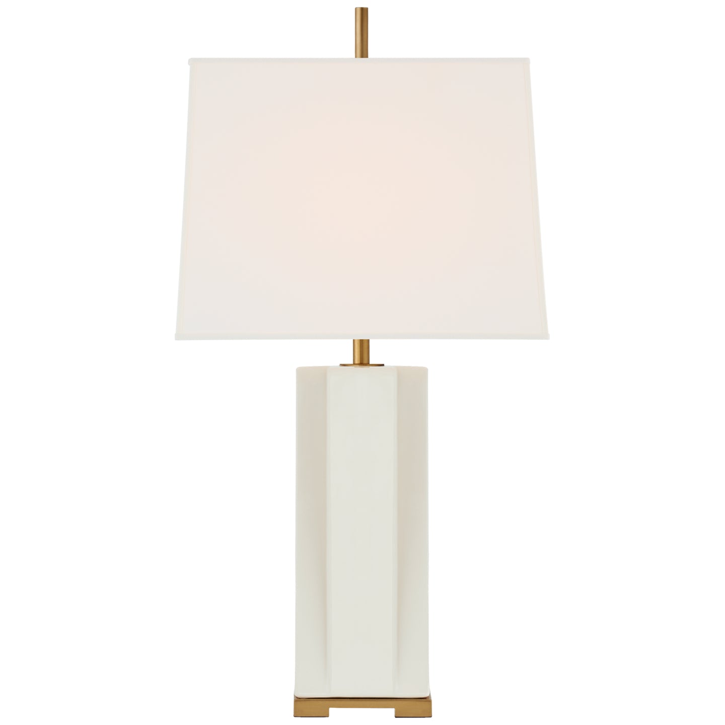 Niki Medium Table Lamp in Ivory with Linen Shade