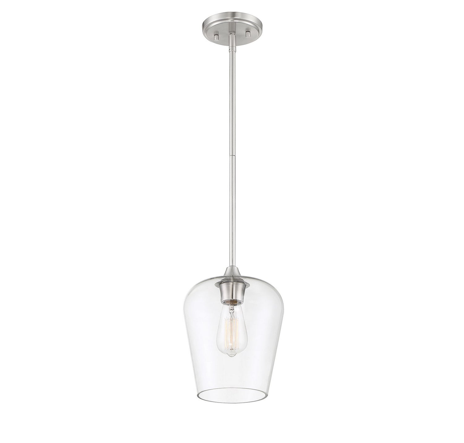 Mini-pendentif Octave One Light en nickel satiné