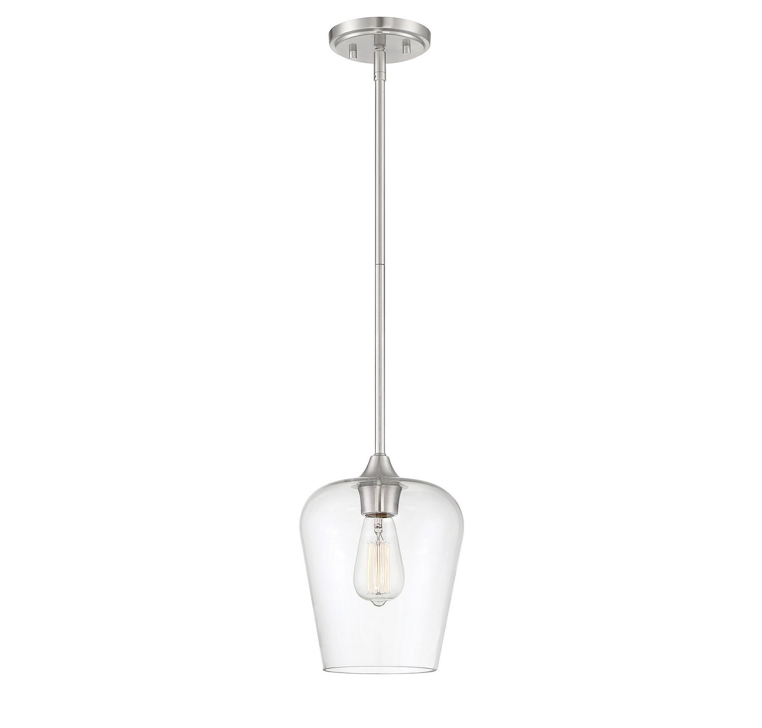 Mini-pendentif Octave One Light en nickel satiné