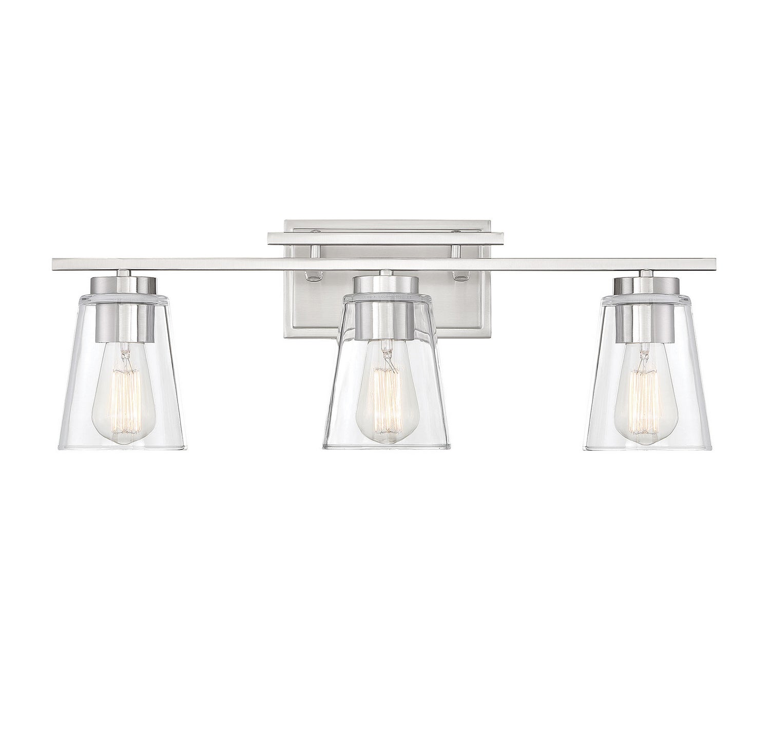 Calhoun Three Light Bathroom Vanity in Satin Nickel