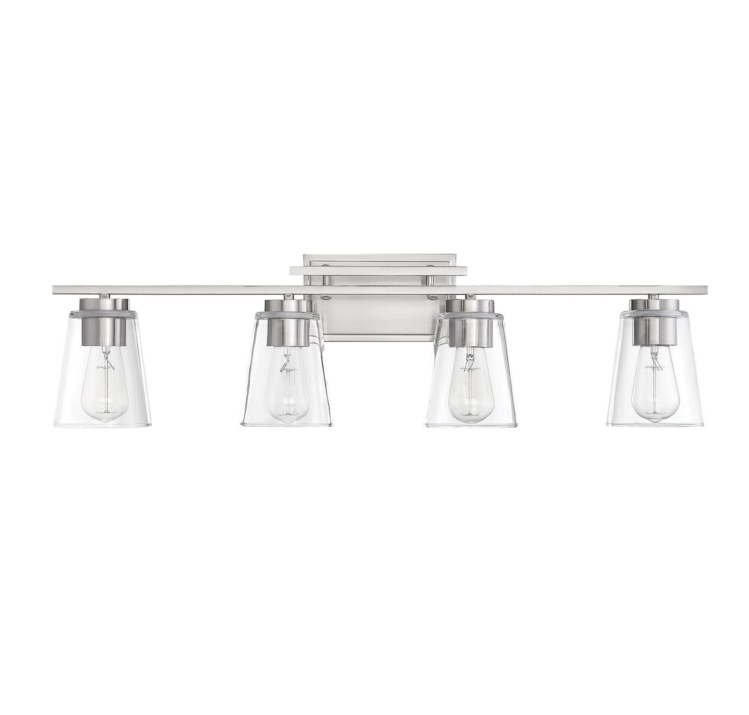 Calhoun Four Light Bathroom Vanity in Satin Nickel