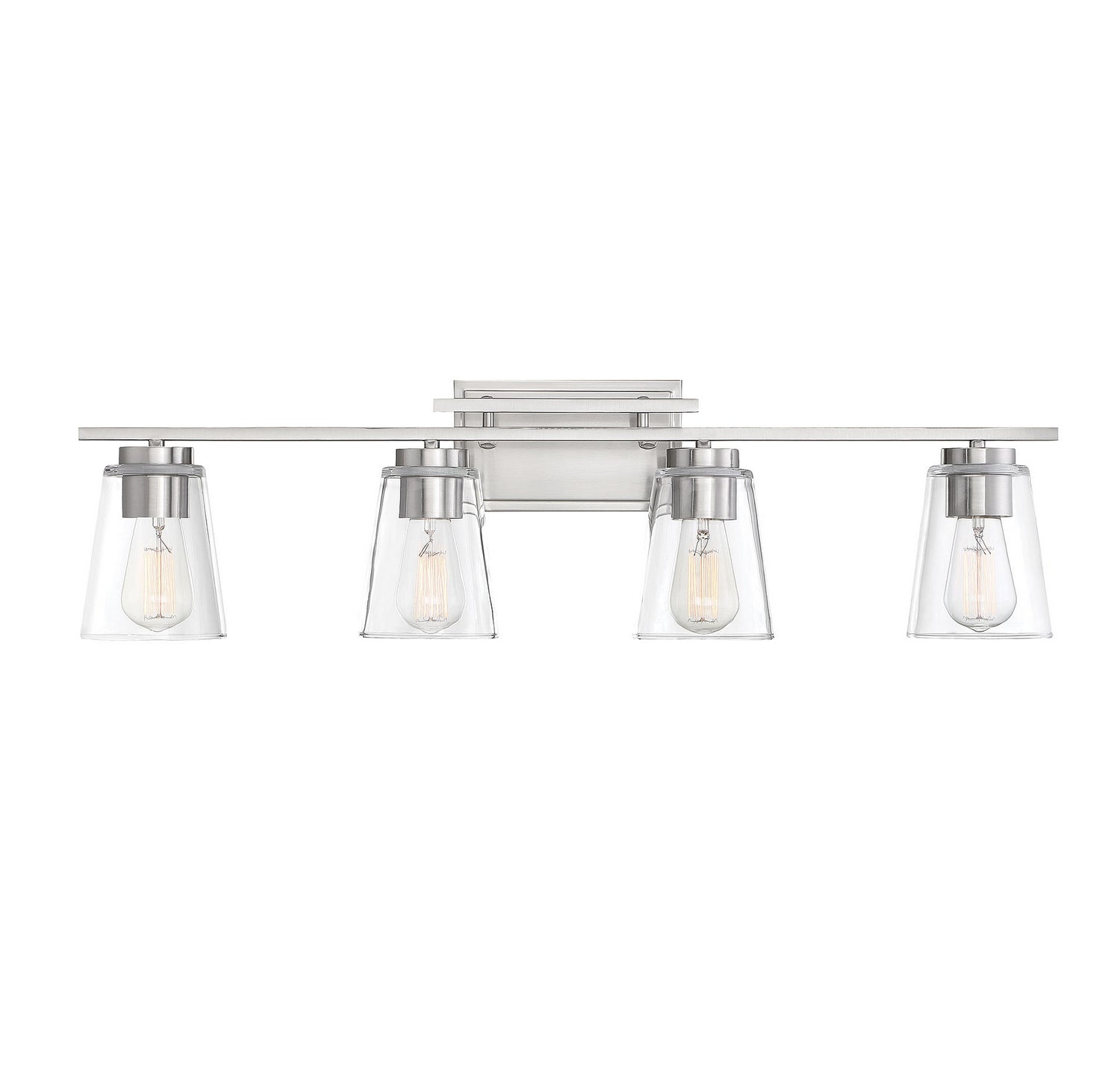 Calhoun Four Light Bathroom Vanity in Satin Nickel