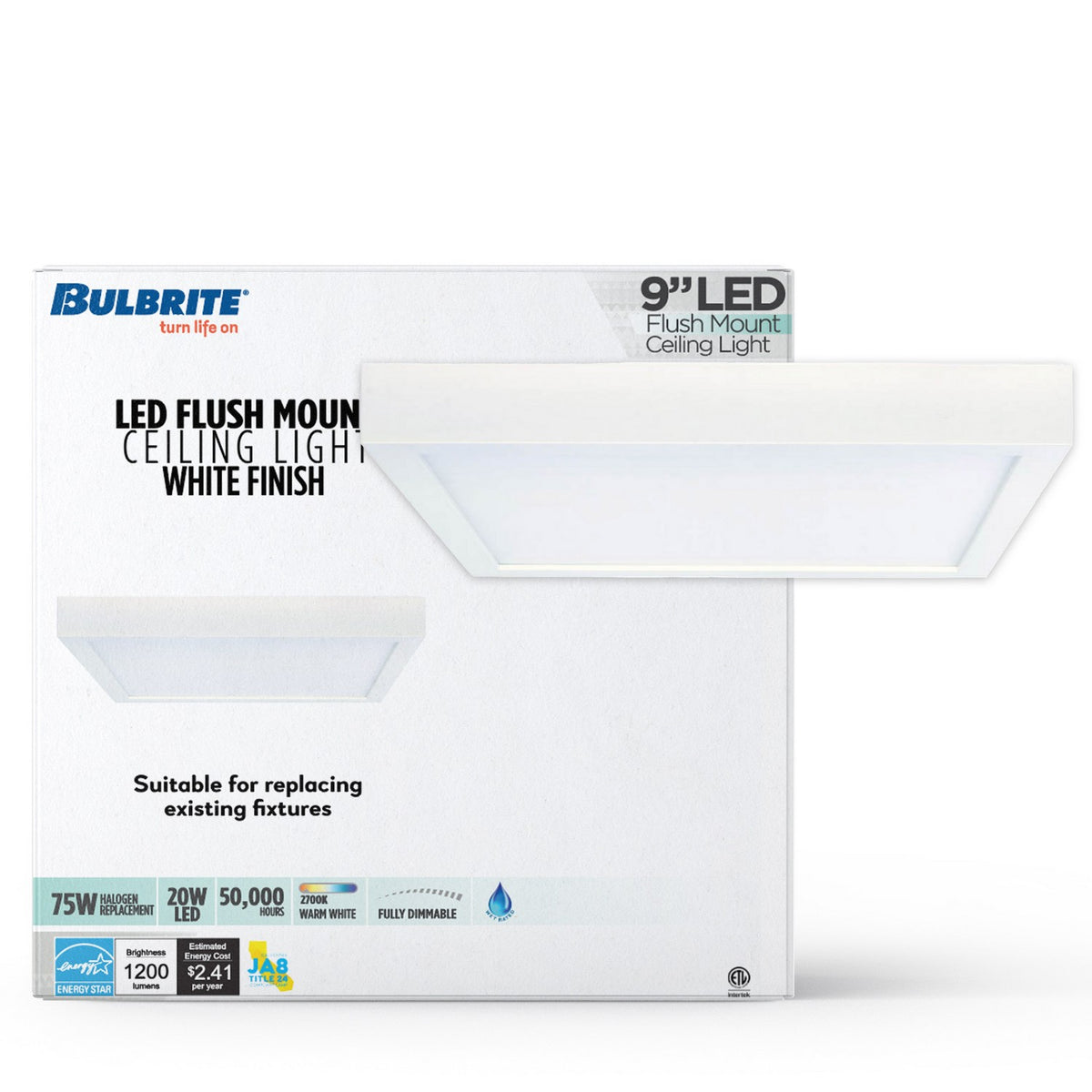 Builder Fixtures LED Flush Mount in White