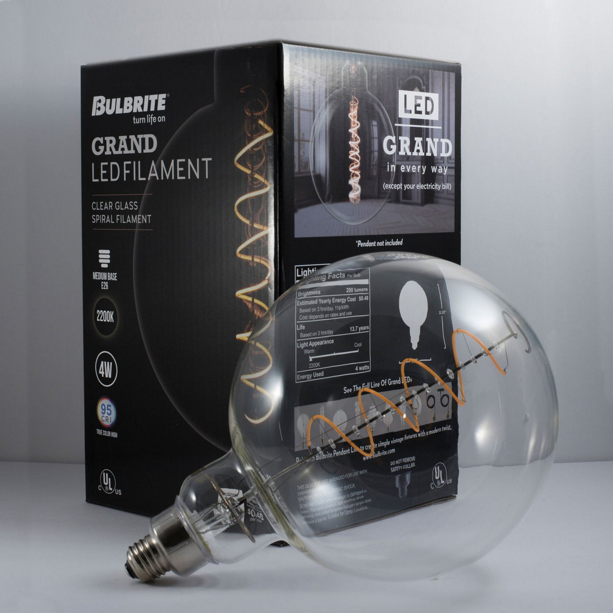 Grands Light Bulb in Clear