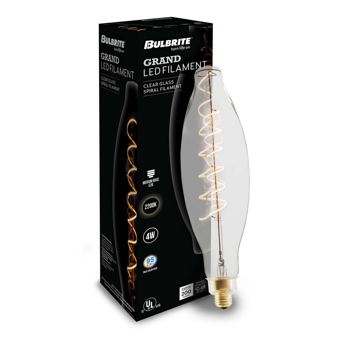 Grands Light Bulb in Clear