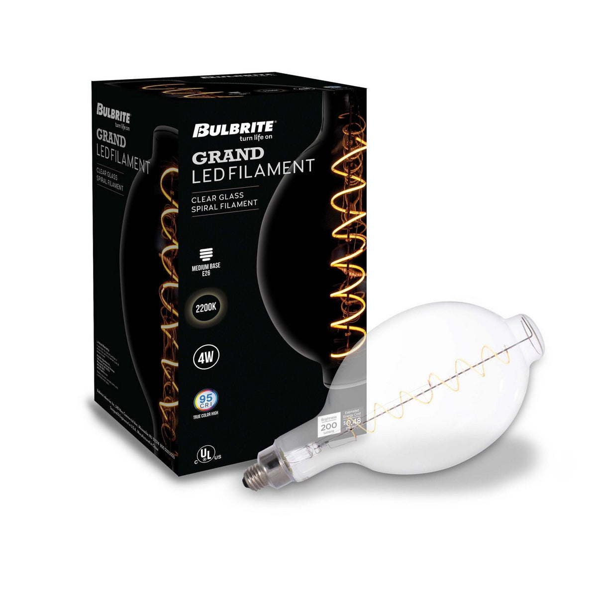 Grands Light Bulb in Clear