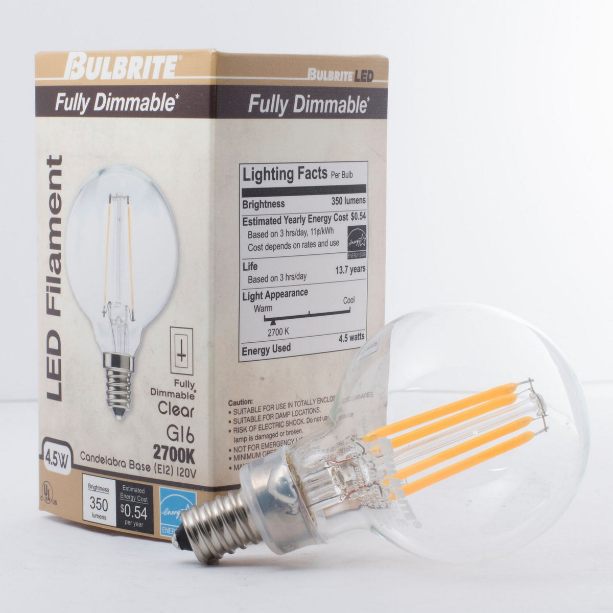 Filaments: Light Bulb in Clear
