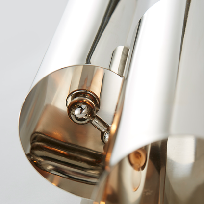 Iva Medium Wrapped Sconce in Polished Nickel