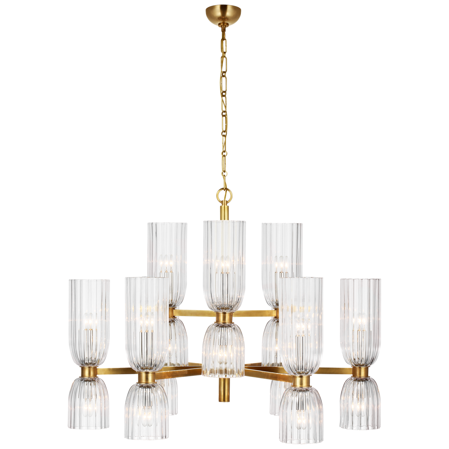 Asalea Medium Two-Tier Chandelier