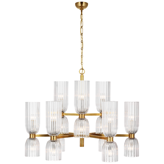 Asalea Medium Two-Tier Chandelier