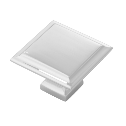 Studio II Collection Knob 1-1/2 Inch Square Polished Nickel Finish