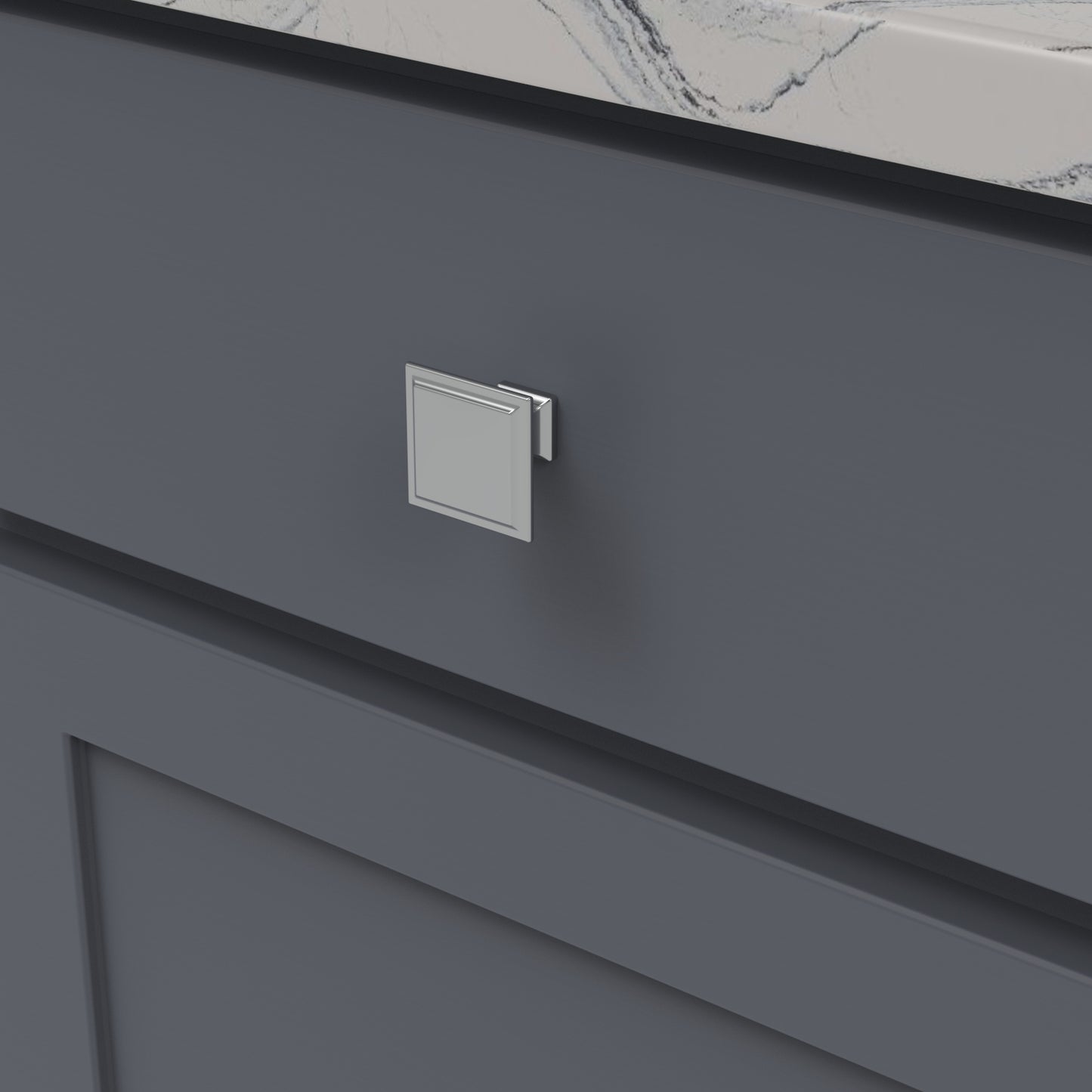 Knob 1-1/2 Inch Square