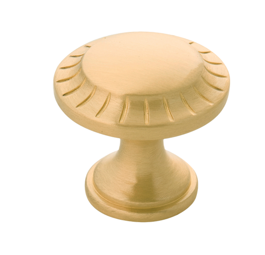 Vintage 1900 Collection Knob 1-3/16 Inch Diameter Satin Brass Finish