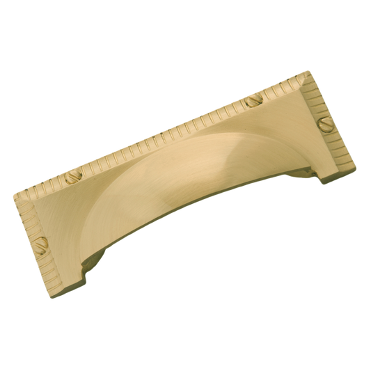 Vintage 1900 Collection Cup Pull 3 Inch Center to Center Satin Brass Finish