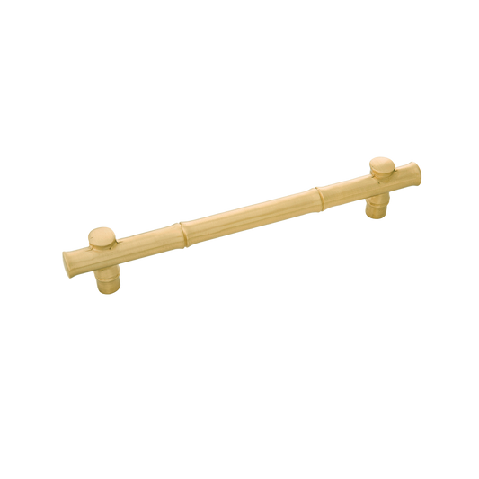 Junzi Collection Pull 6-5/16 Inch (160mm) Center to Center Satin Brass Finish