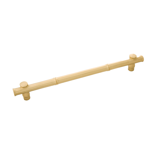 Junzi Collection Pull 8-11/16 Inch (220mm) Center to Center Satin Brass Finish