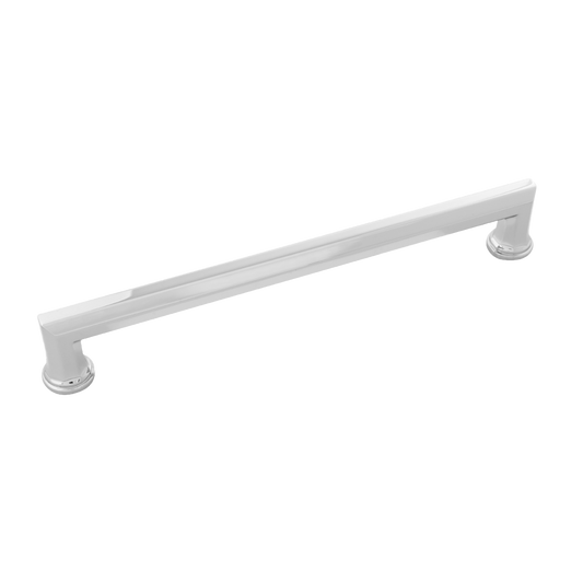 Facette Collection Pull 8-11/16 Inch (220mm) Center to Center Polished Nickel Finish