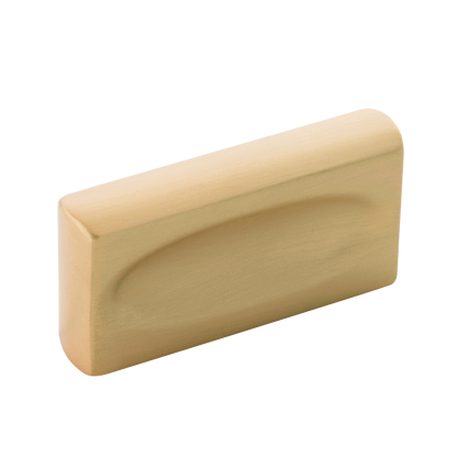 Ingot Collection Pull 1 Inch Center to Center Brushed Golden Brass Finish