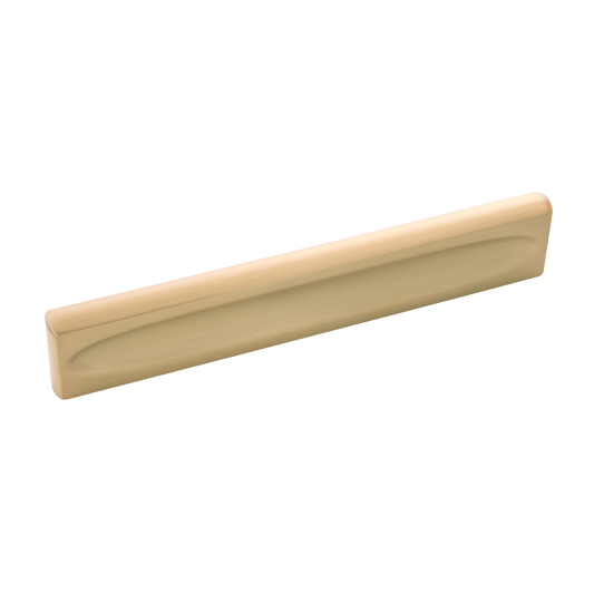 Ingot Collection Pull 5-1/16 Inch (128mm) Center to Center Brushed Golden Brass Finish