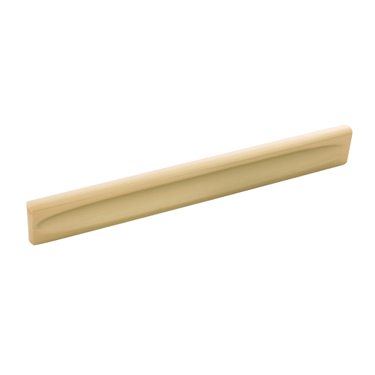 Ingot Collection Pull 7-9/16 Inch (192mm) Center to Center Brushed Golden Brass Finish
