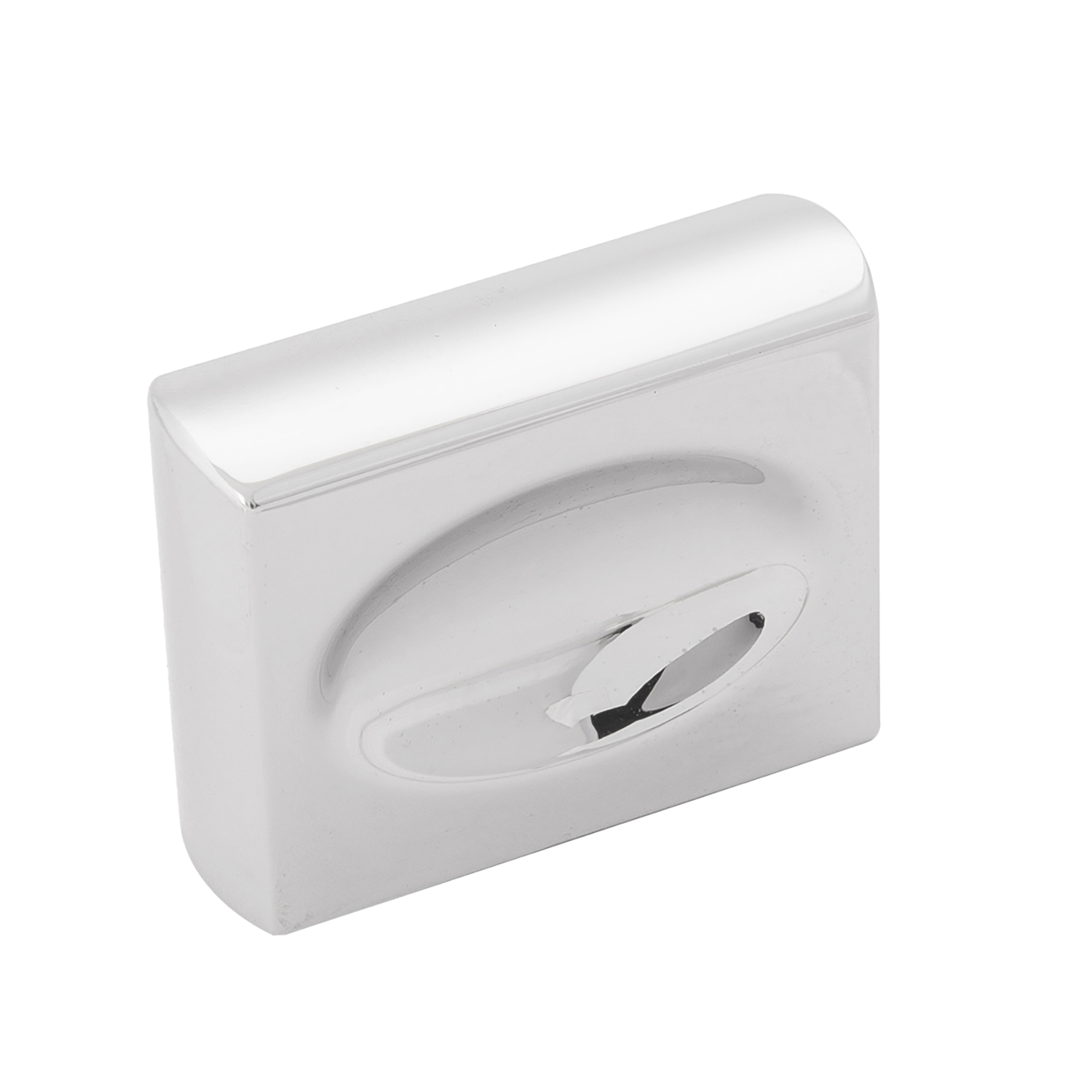 Ingot Collection Knob 1-3/8 Inch x 7/16 Inch Chrome Finish