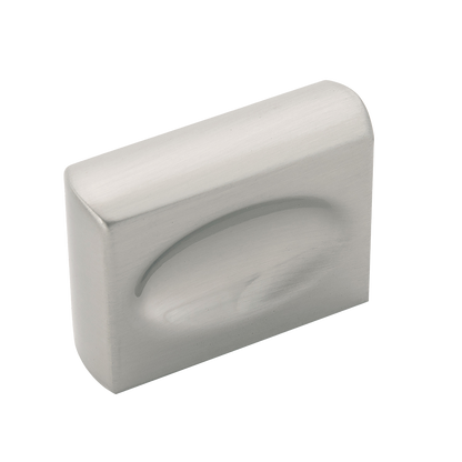 Ingot Collection Knob 1-3/8 Inch x 7/16 Inch Satin Nickel Finish