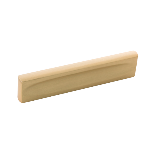 Ingot Collection Pull 3-3/4 Inch (96mm) Center to Center Brushed Golden Brass Finish