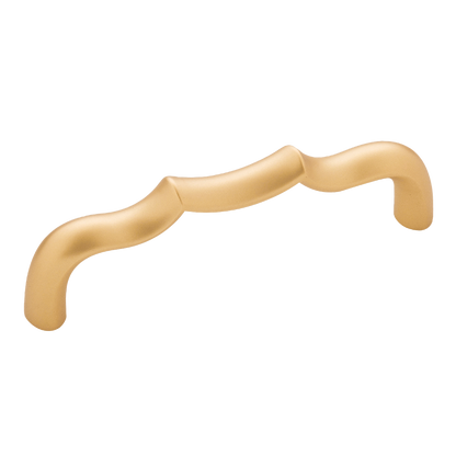 Trellis Collection Pull 3-3/4 Inch (96mm) Center to Center Brushed Golden Brass Finish