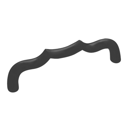 Trellis Collection Pull 3-3/4 Inch (96mm) Center to Center Matte Black Finish