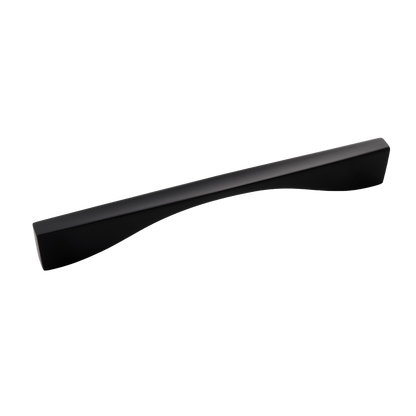 Channel Collection Pull 7-9/16 Inch (192mm) Center to Center Matte Black Finish