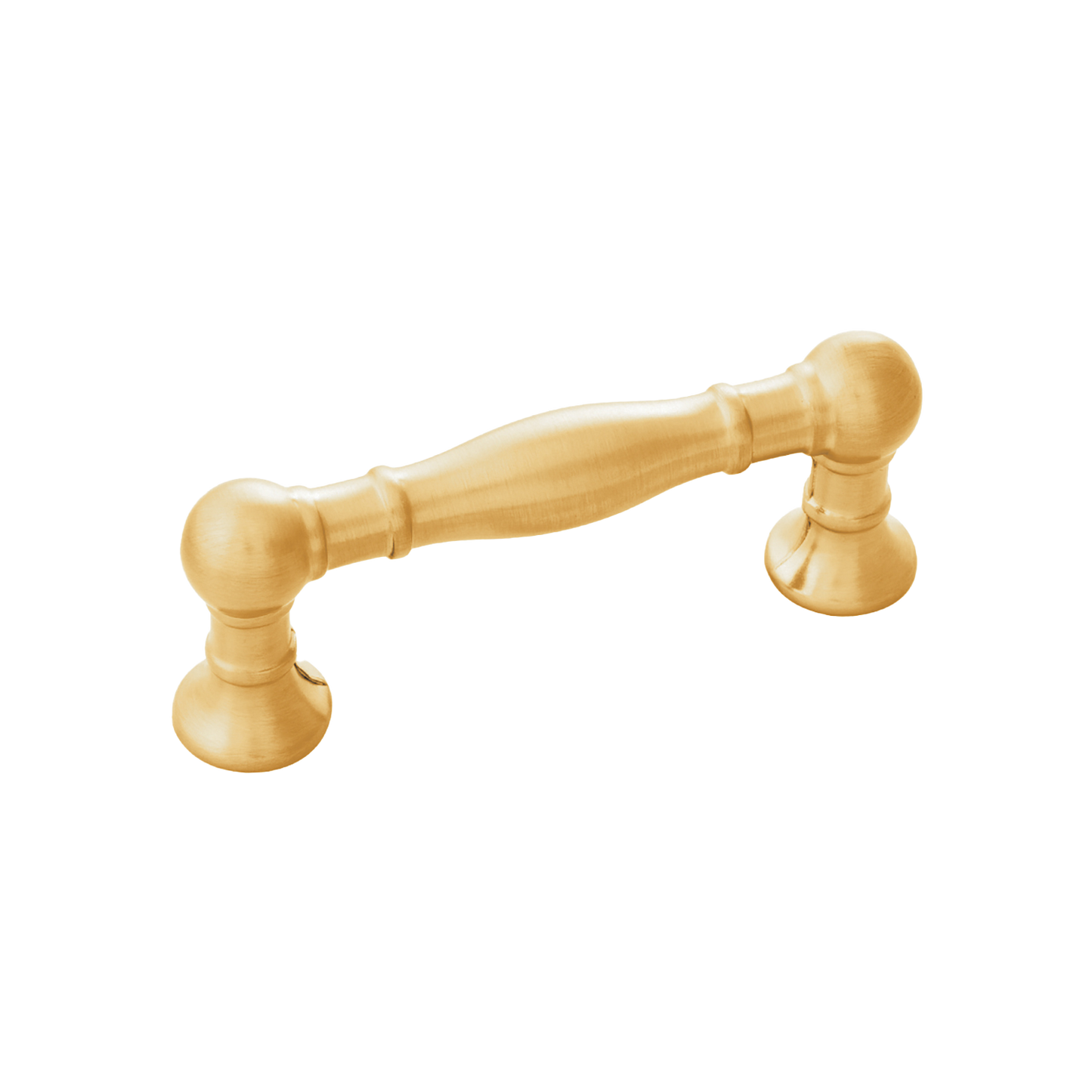 Fuller Collection Pull 3 Inch Center to Center Brushed Golden Brass Finish