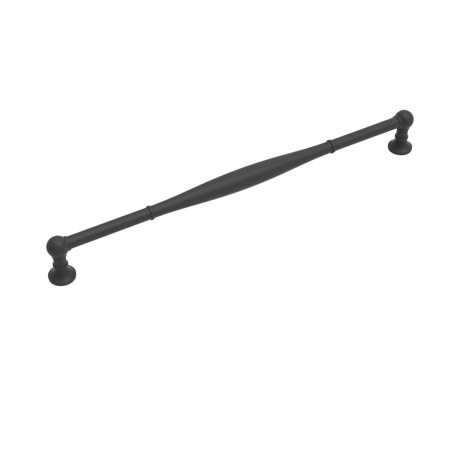 Fuller Collection Pull 12 Inch Center to Center Matte Black Finish