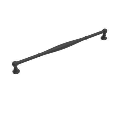 Fuller Collection Pull 12 Inch Center to Center Matte Black Finish