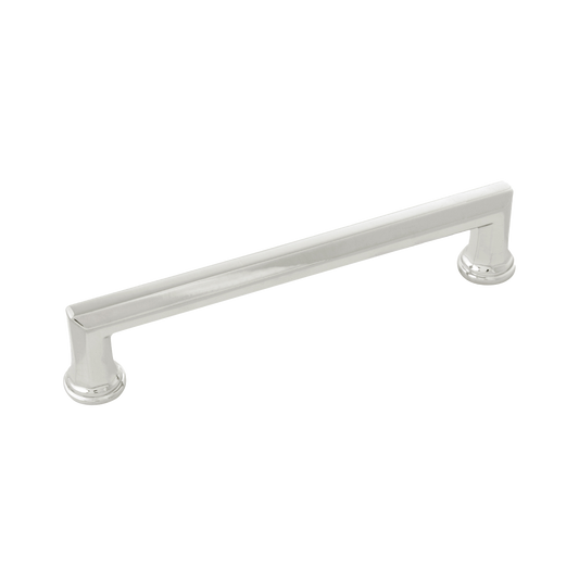 Facette Collection Pull 6-5/16 Inch (160mm) Center to Center Polished Nickel Finish