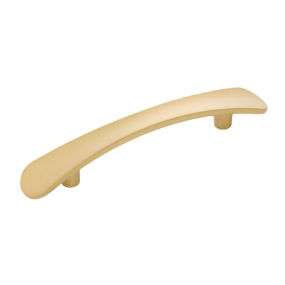 Vale Collection Pull 3-3/4 Inch (96mm) Center to Center Brushed Golden Brass Finish