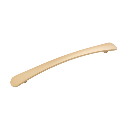 Vale Collection Pull 7-9/16 Inch (192mm) Center to Center Brushed Golden Brass Finish