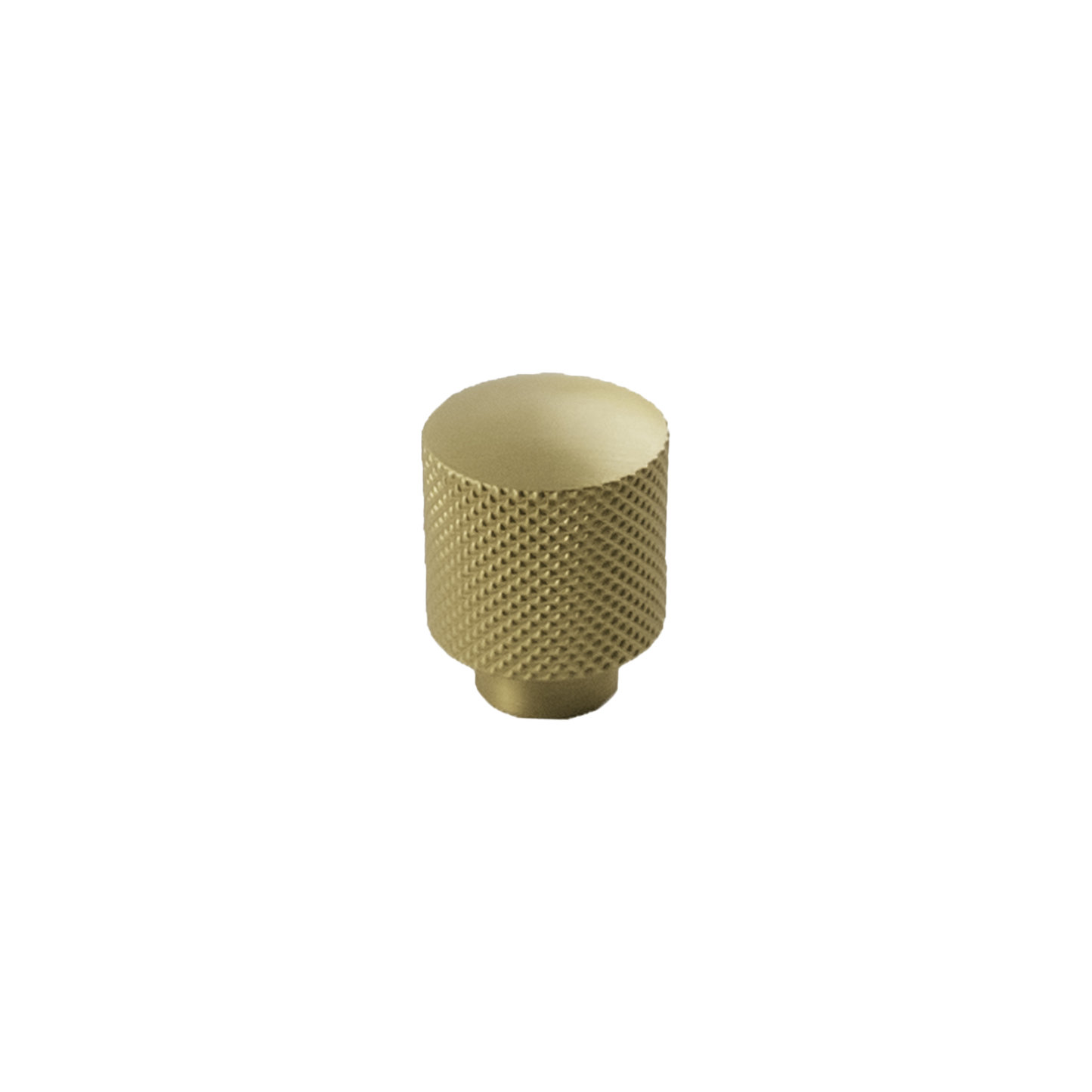 Verge Collection Knob 7/8 Inch Diameter Brushed Golden Brass Finish