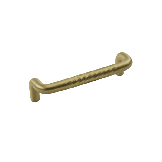 Verge Collection Pull 3-3/4 Inch (96mm) Center to Center Brushed Golden Brass Finish