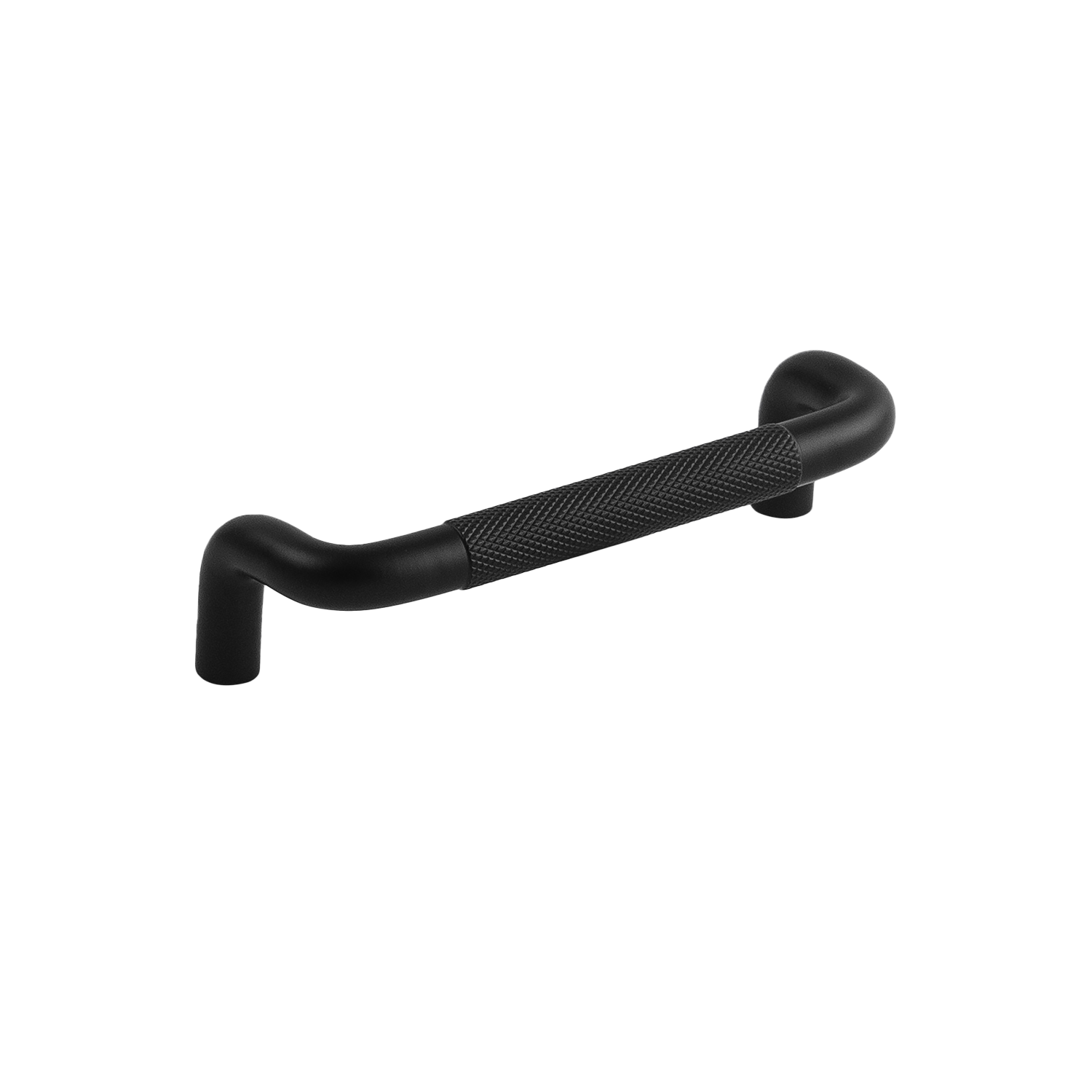 Verge Collection Pull 3-3/4 Inch (96mm) Center to Center Matte Black Finish