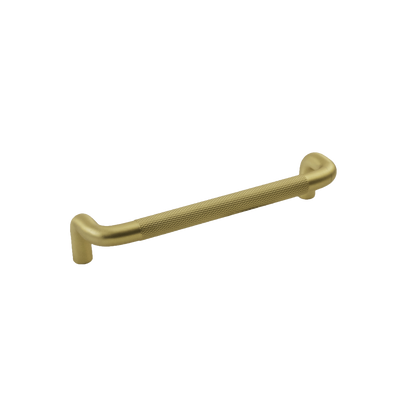 Verge Collection Pull 5-1/16 Inch (128mm) Center to Center Brushed Golden Brass Finish