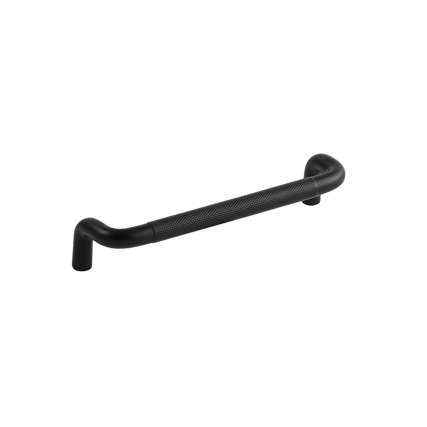 Verge Collection Pull 5-1/16 Inch (128mm) Center to Center Matte Black Finish