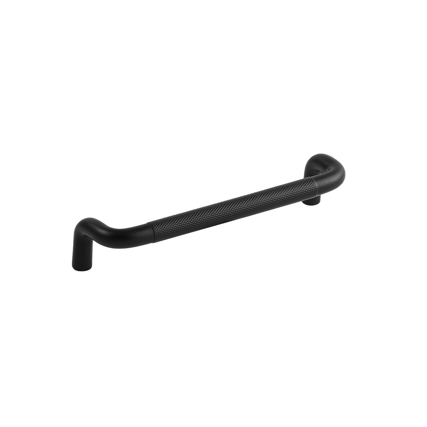 Verge Collection Pull 5-1/16 Inch (128mm) Center to Center Matte Black Finish