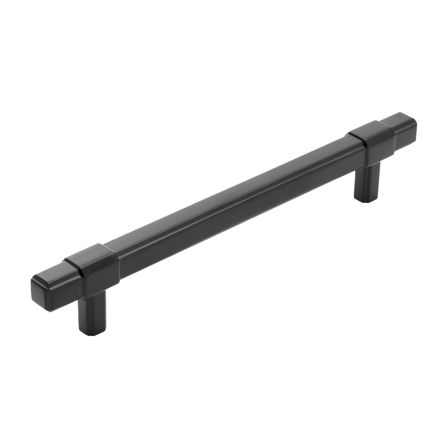 Monroe Collection Pull 6-5/16 Inch (160mm) Center to Center Matte Black Finish