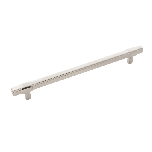Monroe Collection Pull 8-13/16 Inch (224mm) Center to Center Polished Nickel Finish