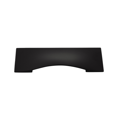 Emerge Collection Cup Pull 3-3/4 Inch (96mm) Center to Center Matte Black Finish