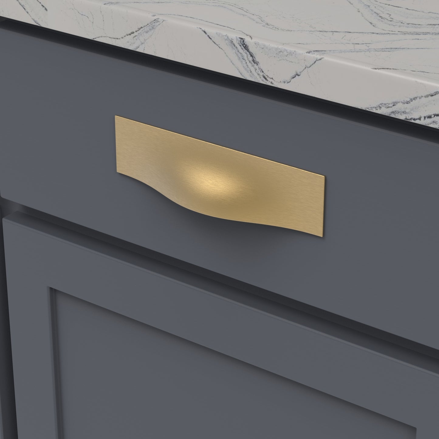 Poignée à tasse de 128 mm (5-1/16 po) de centre à centre