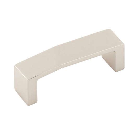 Veer Collection Pull 3 Inch Center to Center Polished Nickel Finish