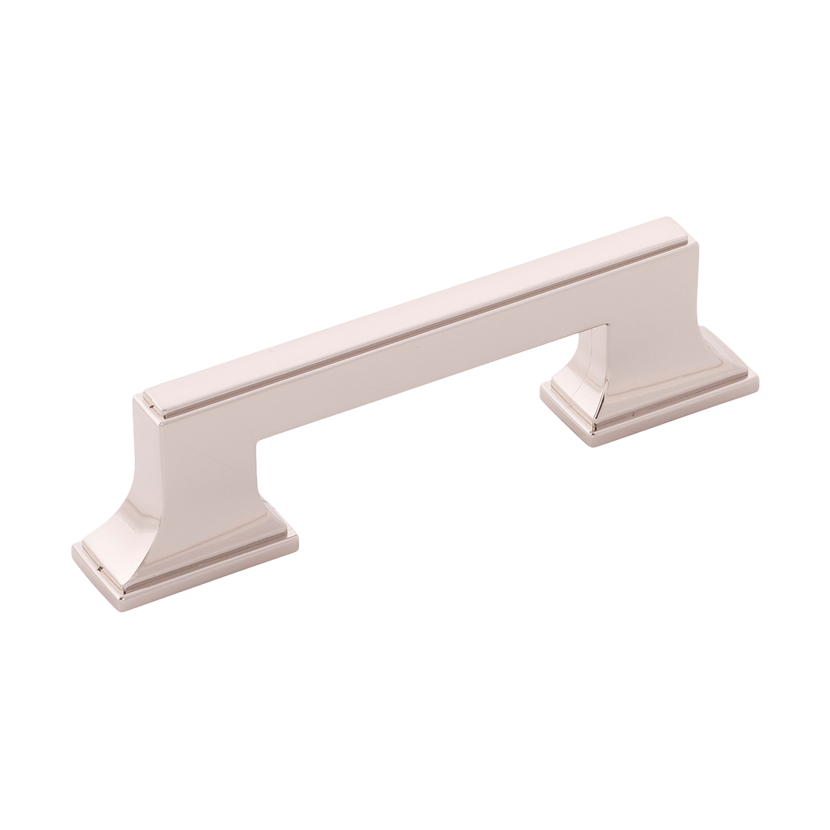 Brownstone Collection Pull 3 Inch & 3-3/4 Inch (96mm) Center to Center Polished Nickel Finish